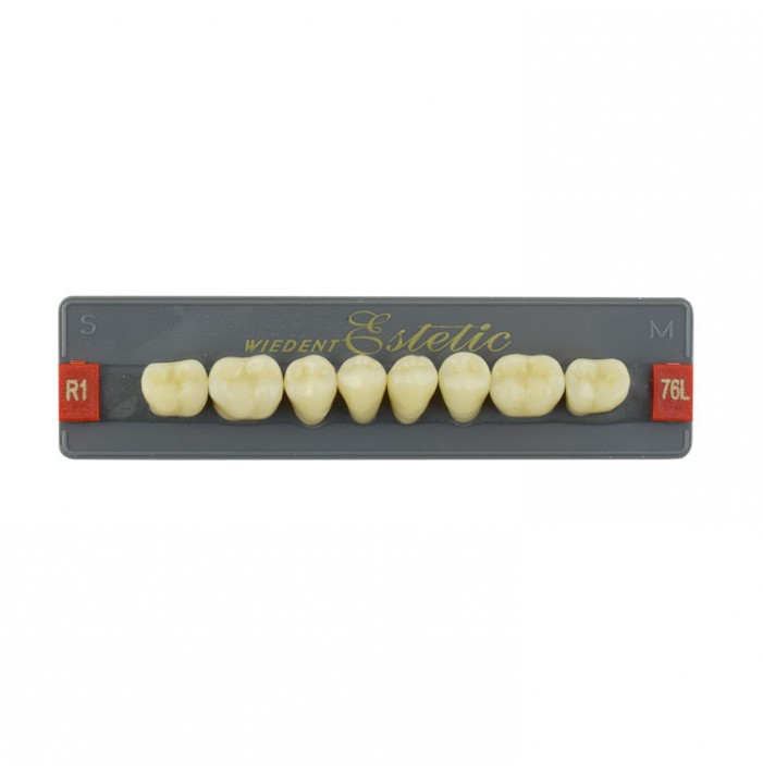 Estetic zęby akrylowe boczne dolne 76, kolor R1, 8 szt.