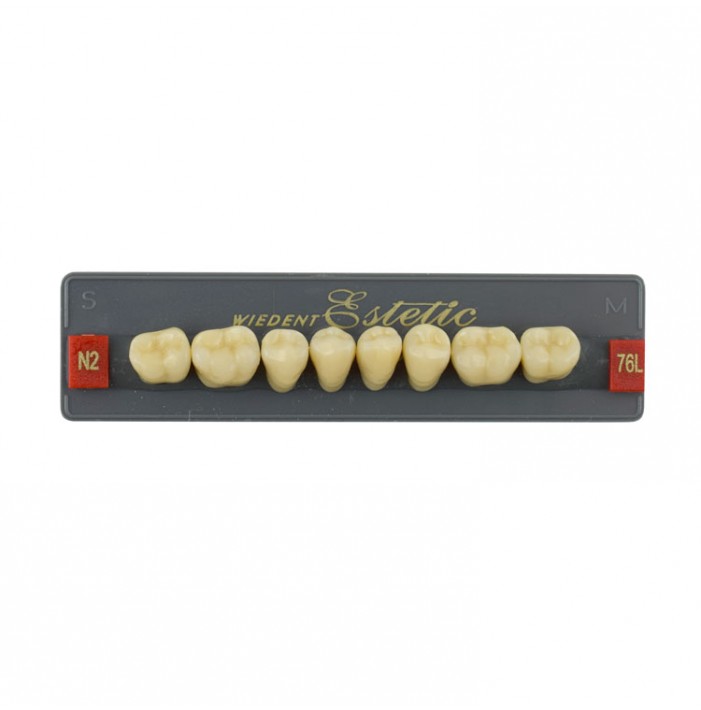 Estetic zęby akrylowe boczne dolne 76, kolor N2, 8 szt.