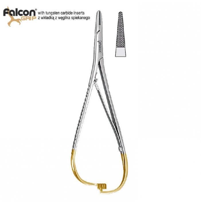 Falcon-Grip Ligature forceps Falcon Standard 140mm TC