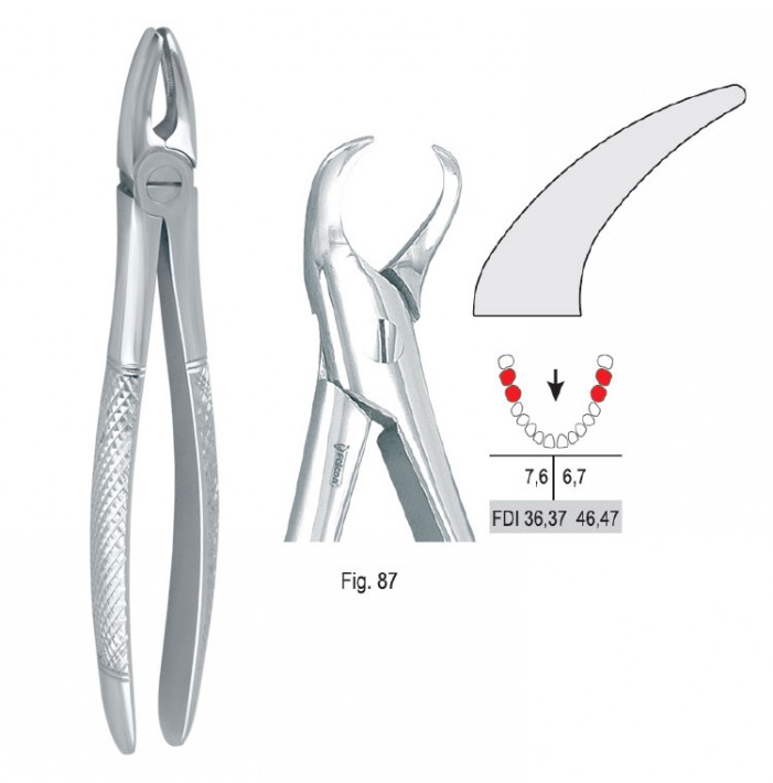 Extracting forceps European pattern fig. 87