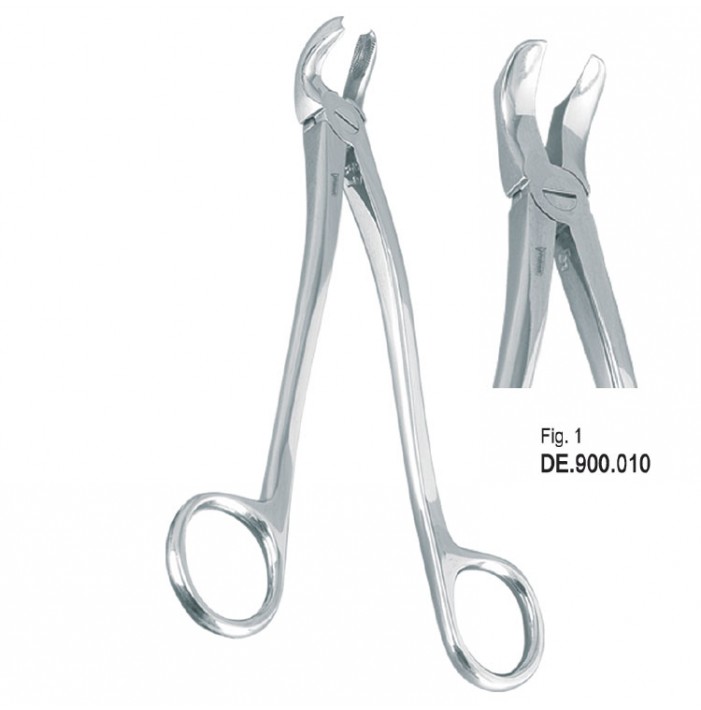 Extracting forceps with ring handle fig 1