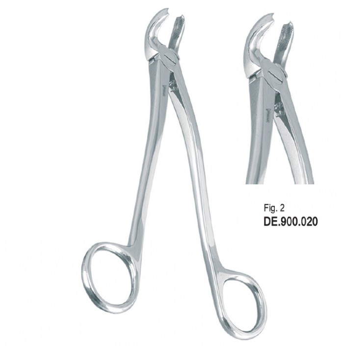 Extracting forceps with ring handle fig 2