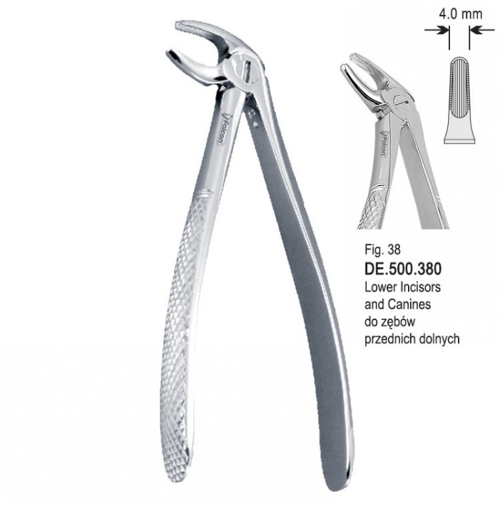 Extracting forceps children pattern fig. 38