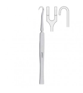 Retractor English Pattern 2-prong blunt 160mm