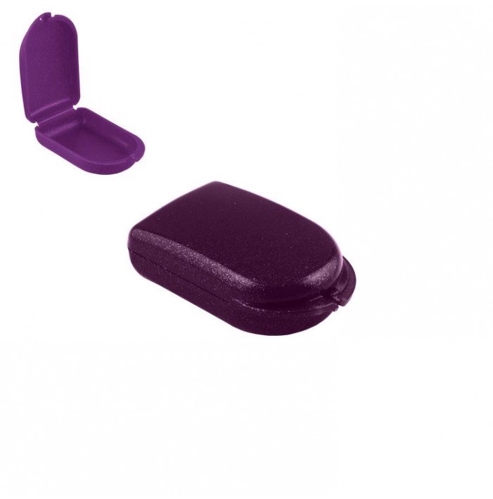 Slim-Line Pudełko ortodontyczne Metallic sparkle purple, 25 x 50 x 85mm (Opak. 10 szt.)