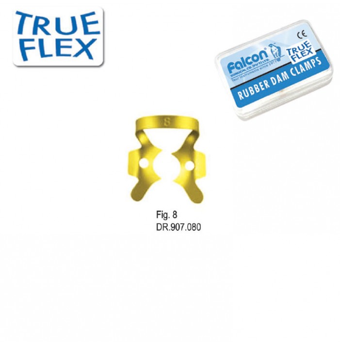 True-Flex Rubber dam clamp, Molars fig. 8