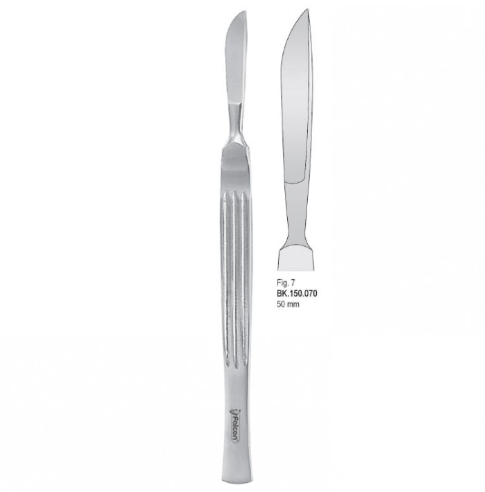 Scalpel stainless steel 50mm blade fig. 7, 170mm