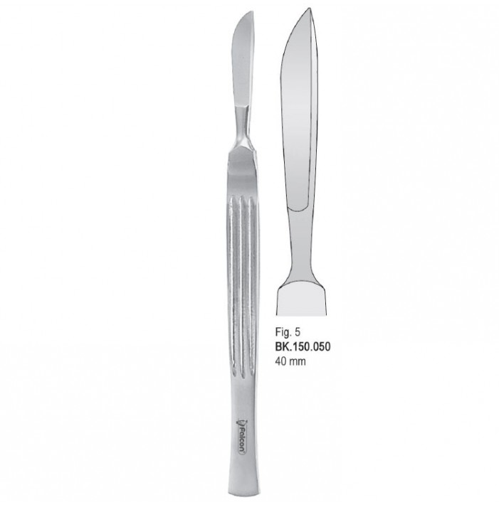 Scalpel stainless steel 40mm blade fig. 5, 160mm