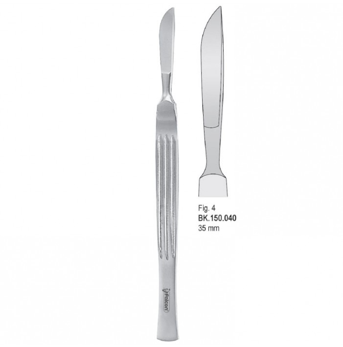 Scalpel stainless steel 35mm blade fig. 4, 150mm