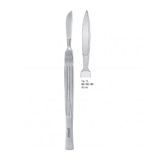 Scalpel stainless steel pointed 45mm blade fig. 15