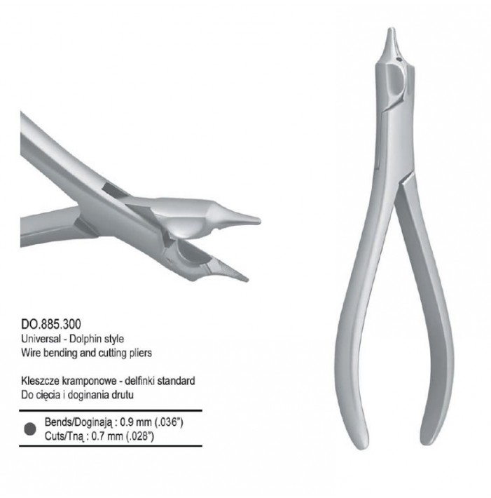 Pliers wire bending and cutting universal Dolphin style