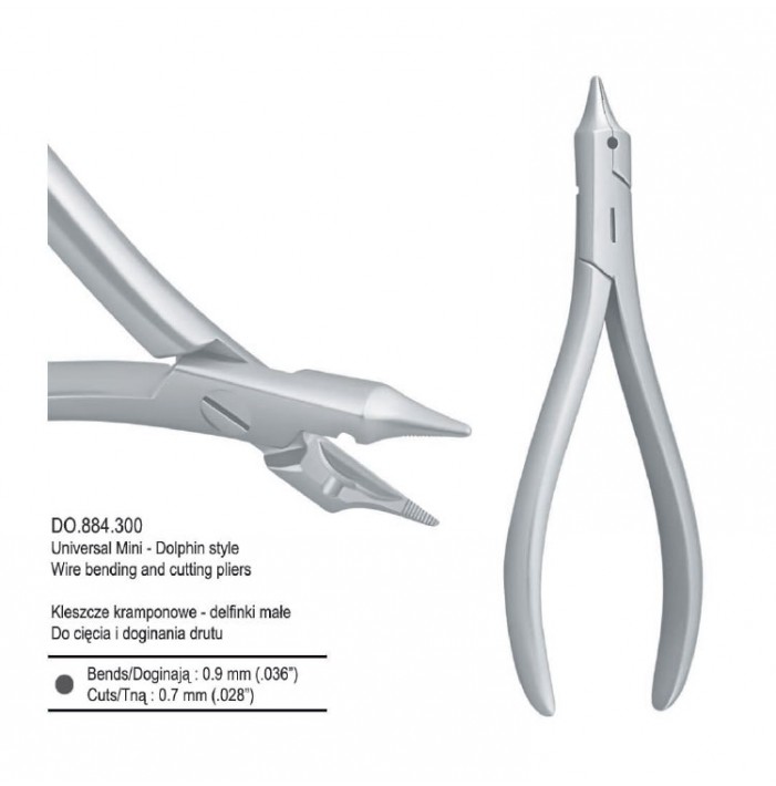 Pliers wire bending and cutting universal Dolphin style small