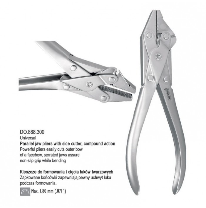 Pliers face bow bending and cutting universal regular