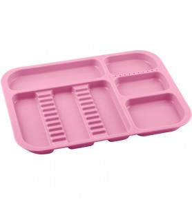 Instrument Tray plastic 340x245x20mm Pink (autoclavable 134°c)