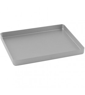 Instrument tray midi aluminum solid 180x140x17mm silver
