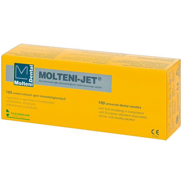 MOLTENI-JET Dental needles sterile (Box of 100 pieces)