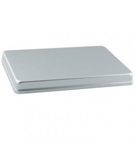 Przykrywka aluminiowa nieperforowana Maxi srebrna 288x187x29mm