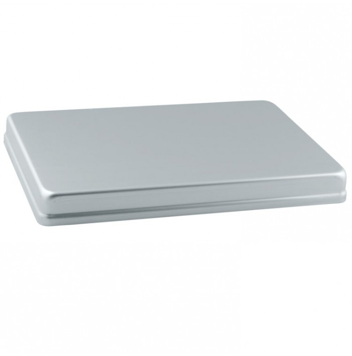 Solid cover for maxi trays, aluminum silver 288x187x29mm