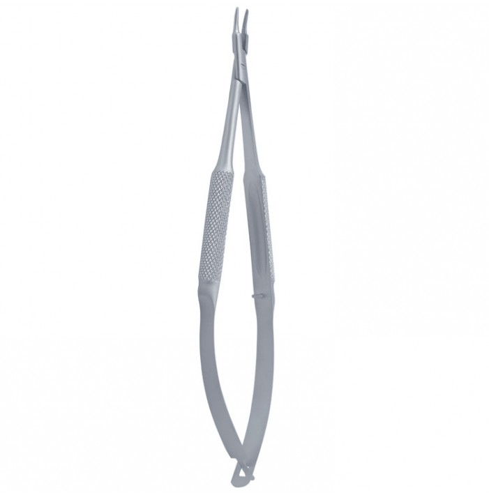 barraquer micro needle holder curved 130mm