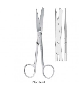 Scissors Falcon-Standard bl/sh straight 185mm