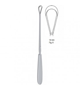 Curette uterine Sims malleable blunt Fig.6/14mm, 255mm