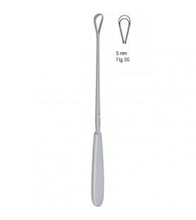 Curette uterine Sims malleable blunt Fig. 00/5mm, 255mm