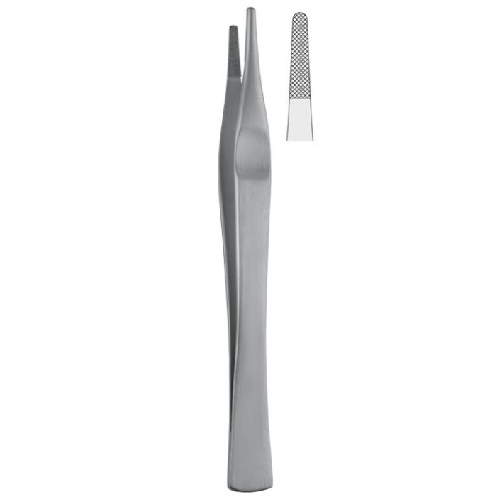 Forceps dissecting Lane serrated 140mm