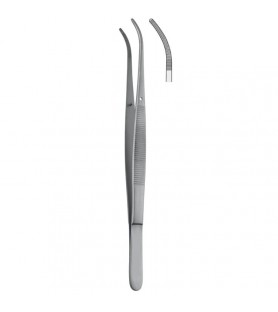 Forceps dissecting Potts-Smith serrated curved 250mm