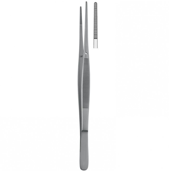 Forceps dissecting Potts-Smith serrated straight 250mm
