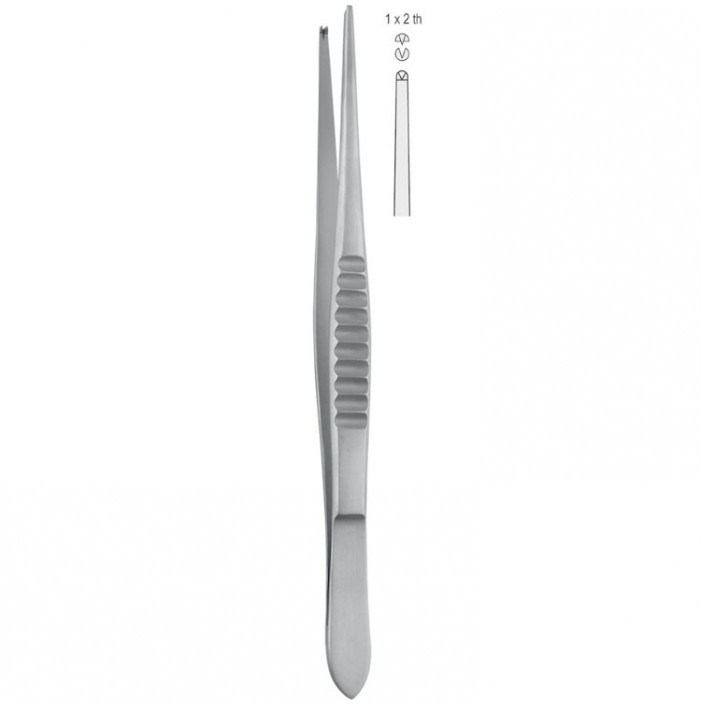 Forceps dissecting Falcon-Fine (USA-Pattern) 1x2th 155mm