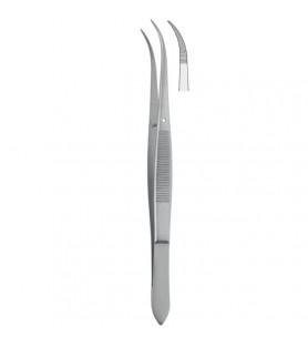 Forceps dissecting Falcon-Pointed serrated curved 150mm