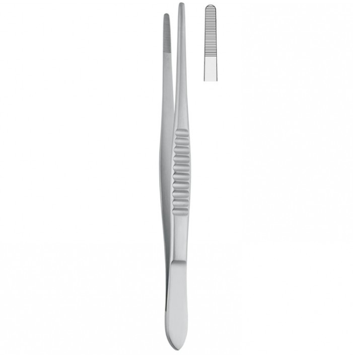 Forceps dissecting Standard (USA-Pattern) serrated 210mm