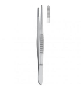 Forceps dissecting Standard (USA-Pattern) serrated 130mm