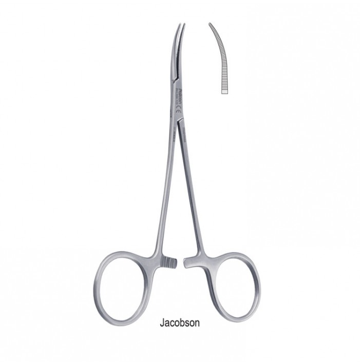 Forceps artery Jacobson curved 125mm