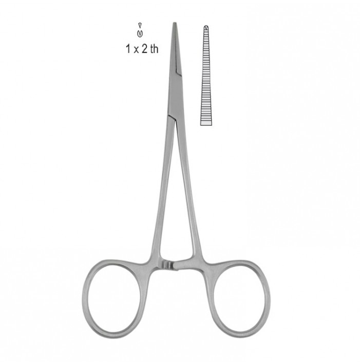 Forceps artery Micro Halsted Mosquito 1x2th straight 100mm