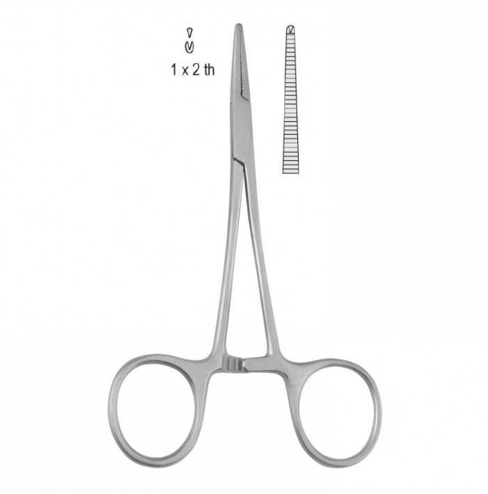 Forceps artery Halsted Mosquito 1x2th straight 145mm