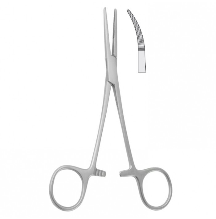 Forceps artery Kelly curved 145mm