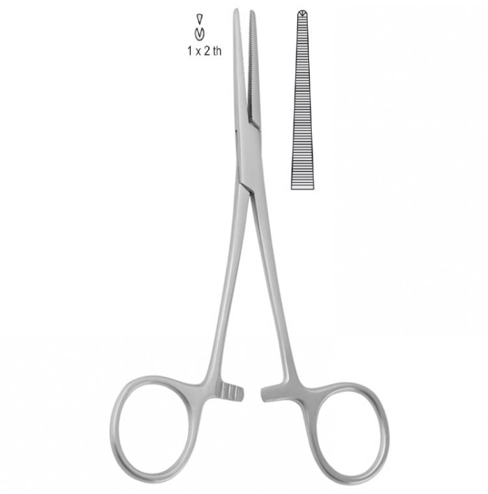 Forceps artery Crile 1x2th straight 145mm