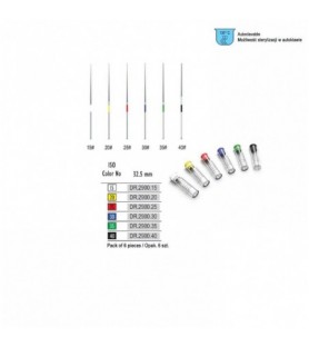 Pilniki kanałowe do końcówek Endo NiTi ISO 15 - 32.5 mm (Opak. 6 szt.)