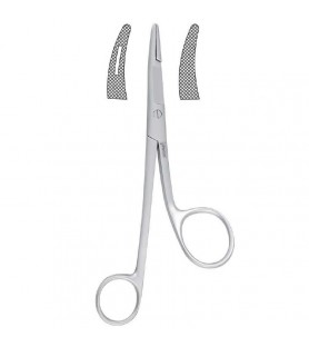 Needle holder with scissors...