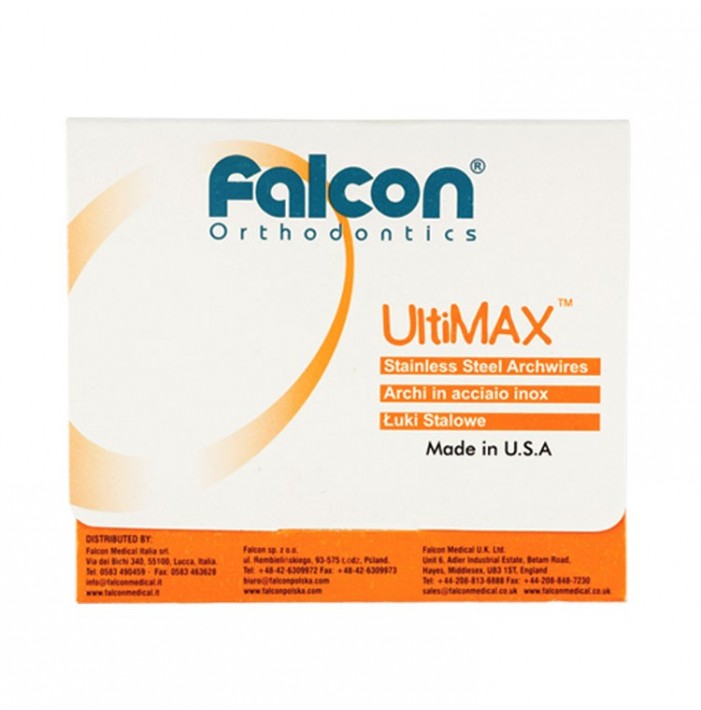 UltiMax SS D-Form square archwires universal .016" x .016" (Pack of 10 pieces)
