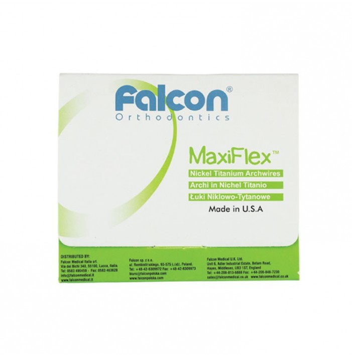 MaxiFlex NiTi super elastic Euro-Form round archwire upper .012" (Pack of 10 pieces)