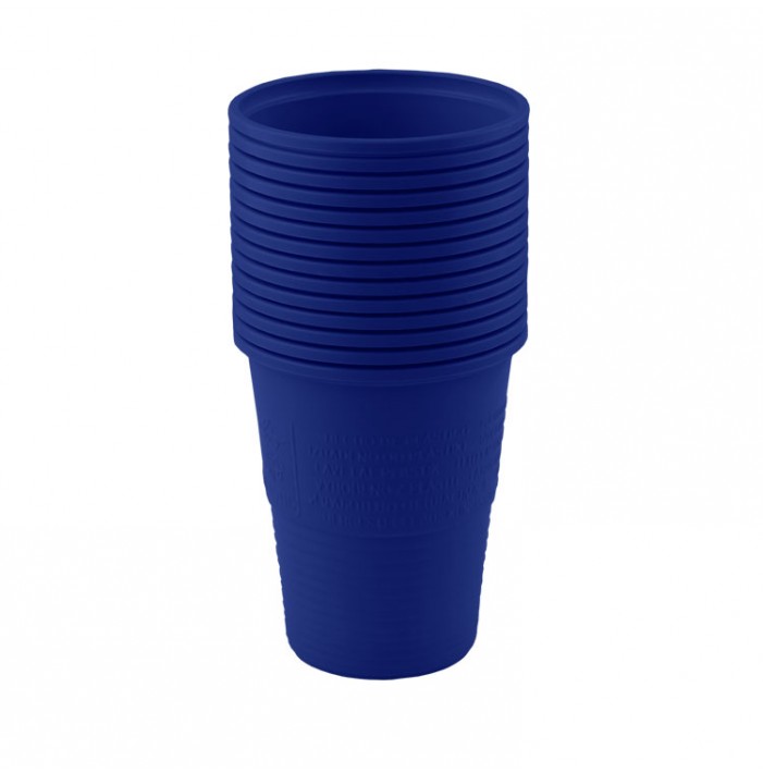 Disposable plastic cups dark blue 180ml (Pack of 100 pieces)