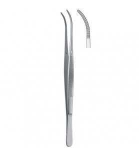Forceps dissecting Taylor serrated curved 170mm