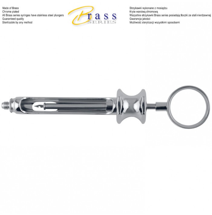 Brass Series Syringe manual aspirating type A 1.8ml. metric