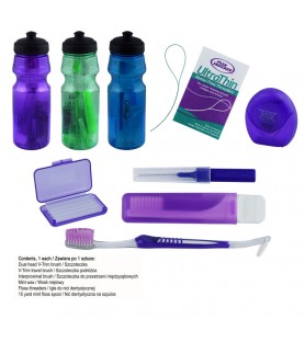 Orthodontic care kit purple...