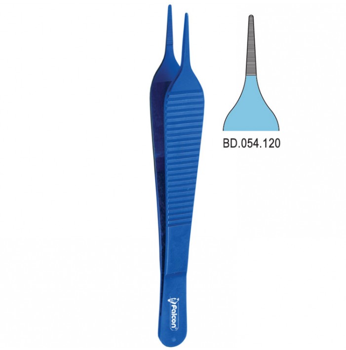 Titanium Forceps dissecting Adson serrated 120mm
