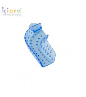 Kiara impression trays partial dentate upper left/lower right fig. 21 (Transparent Light Blue) (Pack of 25)