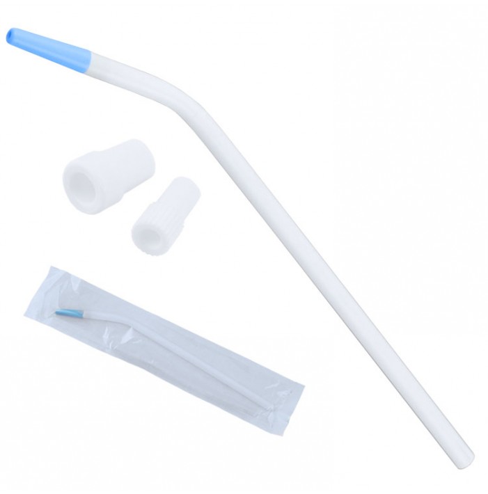Disposable surgical aspirator tips Ø 2.5mm (25 pieces) + adaptor 11mm/16mm + 6,5mm/11mm