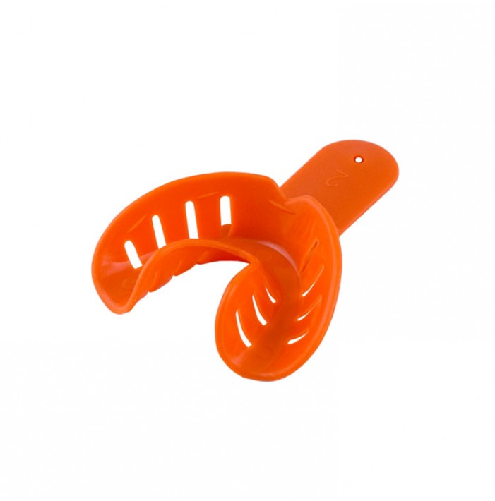 Disposable Orthodontic impression tray lower fig. 2, size XS (orange) 10 pieces